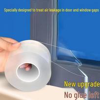 Strong, Traceless Windproof Tape for Doors & Windows - Transparent, Single-sided, Acrylic Windbreak Tape 30mm x 3m x 0.3mm thick gray