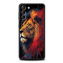 Liūto dėklas, skirtas Samsung Galaxy S24 S23 S22 S20 S21 FE Ultra S24 S23 S10 S10E S9 S8 Plus 5G, silikoninis telefono dėklas Fundas Capas for Samsung S24
