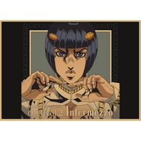 JoJo's Bizarre Adventure Retro Anime Poster - Japanese Kraft Paper Decorative Art for Cafe or Bar 16 inches (42X29.7cm)
