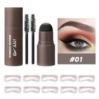 Antakių antspaudų rinkinys Perfect Eyebrow Stamp Trafaretų rinkinys Antakių trafaretų antspaudų rinkinys Vandeniui atsparus ilgalaikis antakių antspaudų rinkinys Antakių formos antspaudas 01#