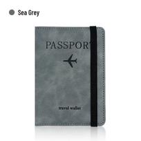 PU Leather RFID Passport Wallet: Multifunctional Holder for SIM Cards and Documents