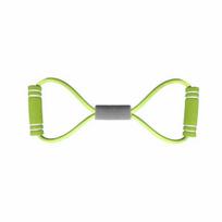 Figure 8 Fitness Resistance Band with Handle Portable Men Women Arm Shoulder žalia