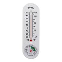 Indoor Thermometer Hygrometer Wall Mounted Temperature Humidity Gauge Analog Room Greenhouse Monitor balta