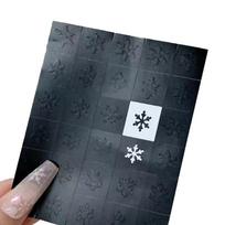 2 Sheets Nail Art Airbrush Stencils For Nails Snowflakes Hollow Reusable Nail Tattoo Template Salon Manicure Supply