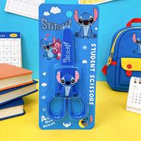 Disney Stitch Kūrybinės žirklės su dėklu Saugus popieriaus peilis, Šventinė dovana, Stitch Mini žirklės su dėklu One blue [Stitch Scissors]