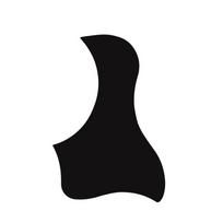 Bird-shaped Transparent Acoustic Guitar Pickguard  Guita Accessories Black-D 38 Inch
