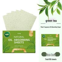 Portable Bamboo Charcoal Facial Blotting Papers for Men, Women & Students - Oil Control & Refreshing Fragrance Box