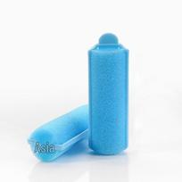 New Lazy No-Heat Curling Scrunchies - Sleep Foam Sponge for Big Waves 3.6cm Sponge Rollers (6 pcs) mėlyna
