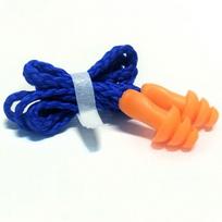 10PCS Soft Silicone Noise Earplug Tapered Ear Plugs Insulation Earplug  for Abatement Noise mėlyna