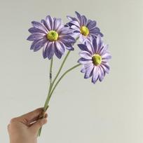 1 Puokštė Šilkinė Gerbera Vestuvėms Namų Dekoras Dirbtinės Gėlės Namų Dekoras Saulėgrąža Dirbtinės Gėlės violetinė