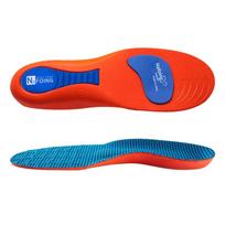 Arch Support Insoles Soft Cushioning Shock Absorption Footbed for Men and Women Athletic Shoes Sweat Absorbent Durable Comfort 37 raudona