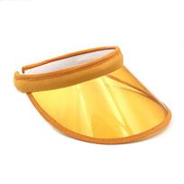 Transparent PVC Sun Visor Hat Adjustable Open Top Outdoor Hat Lightweight Breathable Summer Headwear for Women and Men One Size