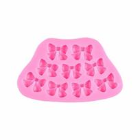 Bowknot Silicone Fondant Molds DIY Chocolate Candy Baking Mold Lovely Cake Pop Accessories  Kitchen A 9holes