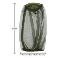 1pcs Mosquito Head Net Mosquito Head Face Protector Net Hat Insect Bugs Bee Proof Mesh Hat Outdoor Fishing Sun Cap Fishing Hat žalia