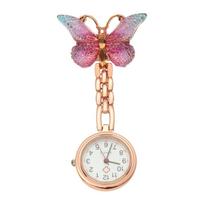 Lovely Medical Nurse Doctor Nurse Watch Pocket Watch Butterfly Shape Quartz Clock 5