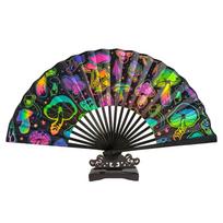 23 Cm Kung Fu Fan Large Clacking Fan Chinese Style Dance Fan  Music mushrooms