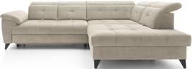 Kampinė sofa Inferne Aura 18, smėlio sp., dešininė, 297 x 210 cm x 107 cm