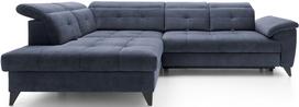 Kampinė sofa Inferne Relax 40, tamsiai mėlyna sp., kairinė, 297 x 210 cm x 107 cm