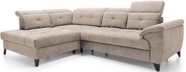 Kampinė sofa Inferne Relax 20, smėlio sp., kairinė, 297 x 210 cm x 107 cm