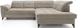 Kampinė sofa Inferne Raquel 20, smėlio sp., dešininė, 297 x 210 cm x 107 cm