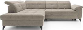 Kampinė sofa Inferne Raquel 20, smėlio sp., kairinė, 297 x 210 cm x 107 cm