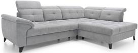 Kampinė sofa Inferne Aura 04, pilka sp., dešininė, 297 x 210 cm x 107 cm