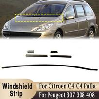 8251L3 Priekinio stiklo apatinės apdailos juostelė Vandeniui atspari lietaus surinkimo plokštės tarpinė Peugeot 307 307cc 307sw 308 408 Citroen C4 gray
