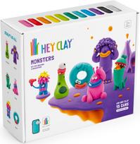 Modelinas Hey Clay Modeling Clay Monsters 15018E, įvairių spalvų