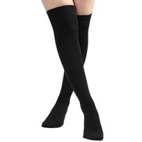 Women Thigh High Boot Socks Over the Knee Ribbed Knitted Solid Color Stockings Winter Warm Long Leg Warmer Hosiery juoda