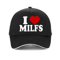 I Love Milfs I Heart Hot Moms Print Baseball Cap Casual Men Women Hat Adjustable Summer Trucker Hats Gorras Adjustable