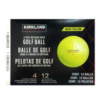 KIRKLAND Golfo kamuoliukai Neoniniai geltoni Performance Plus (1 tuzinas) geltona