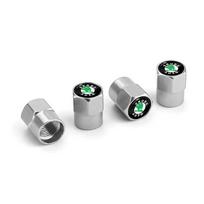 LQLT3 new Car Wheel Tire Valve Stems Cap With Keychain Keyring Badge For Skoda octavia a5 a4 mk1 fabia superb rapid mk3 yeti 2006 sign