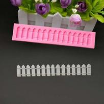 1pc* Garden Fence Shape Silicone Fondant Cake Molds Chocolate Baking Clay Decor Tool Suitable Home Kitchen Baking Supplies rožinė