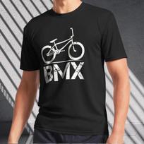 Men's and Women's T-shirts BMX bicycle illustration in used look XXXXL