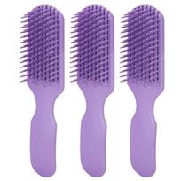 3pcs Purple Hair Detangler Comb Nine Claw Comb Wide Tooth Hair Brush  For Women Men