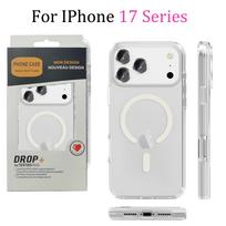 Luxury Glitter PC+TPU Magnetic Charge Armor Phone Case For IPhone 17 Air 16 15 14 Plus 13 12 Pro Max Anti-Drop Buffer Back Cover iPhone 15 Pro Max gryna