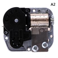 „Mechanical Diy Windup Music Box Sankyo“ muzikinis judesys+sraigtai+raktas A2;Swan Lake