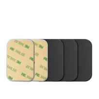 FONKEN magnetinis automobilinis telefono laikiklis Metalo plokštės magnetinis laikiklis Papildomas lipdukas, geležies lakštinis automobilio priedai 5pcs Square Black juoda