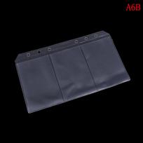 A5/A6 Transparent Zip Lock Envelope Binder Pocket Refill Organiser Stationery A6B