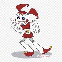 Xj9 Circus Baby Five Nights At Freddy's Sister Location Iron-on Transfers For Clothing Tshirt Bag Heat Transfer Stickers Iron On Patches brown