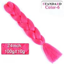 LUPU 60CM Sintetinis plaukų priauginimas Big Braid Braid ilga gradiento rožinė pPurpurinė blondinė vakarėlis perukas plaukų priauginimui 24inches3