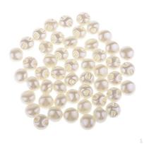 50 vnt. perlamutrinės sagos, baltos siuvimo sagos, skirtos „pasidaryk pats“ drabužiams, 10 mm 10mm