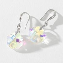 Pinkdudu Fashion Shell Crystal Super Flash Drop Auskarai Lydinio Inkrustuoti Kalnų krištolo auskarai Moterims Papuošalai Dovanos PD789