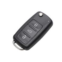 3 mygtukai, skirti „Beetle“ / „Caddy“ / „Eos“ / „Golf“ / „Jetta“ / „Polo“ / „Scirocco“ / „Tiguan“ / „Touran“ / „UP“ keičiami tušti automobilio rakteliai, skirti „VW Car Key Shell“ nuotolinio valdymo pultui. juoda