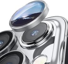 Giliai violetinė fotoaparato objektyvo apsauga, skirta iPhone 15 14 Pro Max Plus 13 12 Mini 11 14Pro 14Plus 11Pro Iphone14 13Pro 12Pro stiklo apsauginės plėvelės priedas For iPhone 13 Mini sidabras
