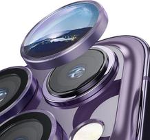 Giliai violetinė fotoaparato objektyvo apsauga, skirta iPhone 15 14 Pro Max Plus 13 12 Mini 11 14Pro 14Plus 11Pro Iphone14 13Pro 12Pro stiklo apsauginės plėvelės priedas For iPhone 14 Pro violetinė