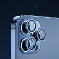 Giliai violetinė fotoaparato objektyvo apsauga, skirta iPhone 15 14 Pro Max Plus 13 12 Mini 11 14Pro 14Plus 11Pro Iphone14 13Pro 12Pro stiklo apsauginės plėvelės priedas For iPhone 12 Pro mėlyna