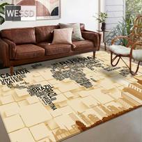 Mados Retro pasaulio žemėlapis 3D dideli kilimai Svetainė Neslystantis Minkštas Vonios grindų kilimėlis Miegamojo Kilimėlis prie lovos Sofa Kilimėlis Durų kilimėlis 40x60cm 1pcs