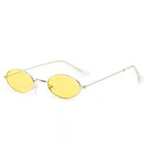 Retro maži rėmeliai ovalūs akiniai nuo saulės UV400 unisex prekės ženklo dizainas vasariniai vintažiniai atspalviai akinių rėmeliai vairavimo akiniai white