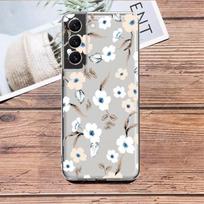 Vintage Flower Leaf Floral Clear Case For Samsung Galaxy S23 S22 S21 S20 Fe Ultra S10 S9 S8 Plus 10e S10lite Note 10plus 20ultra Samsung S20 Plus 5G